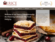 Tablet Screenshot of iriceco.com